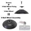 Used 2x Genuine Dyson V-Ball Wheel Assembly for V10 V11 V15 Vacuum Torque Brush Head - Refurbished